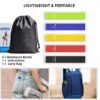 AITUSI Resistance Bands, Exercise Workout Loop Bands for Legs Arms, 5 Set of Different Resistance Levels Elastic Bands for Women and Men for Yoga, Gym, Training, with Carry Bag and Instruction Guide - Image 6