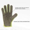 Leather Work Gloves for Men & Women, Cowhide Gardening Gloves Utility Work Gloves, Mechanic Construction Driver Gloves - Image 3
