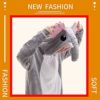 Snug Fit Unisex Adult Onesie Pajamas, Flannel Cosplay Animal One Piece Halloween Costume Sleepwear Homewear - Image 5