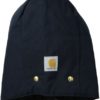 Carhartt mens Firm Duck Insulated Hood Winter Hat, Dark Navy, 2XL 5XL US - Image 2