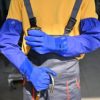 LANON PVC Coated Chemical Resistant Gloves, Reusable Heavy Duty Safety Work Gloves, Acid, Alkali & Oil Protection, 26" Elbow Length, X Large - Image 6