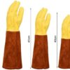 JIDOANCK 1 Pair Gardening Gloves, Non-Slip Grip Long Garden Gloves Soft Faux Leather Yard Working Gloves for Planting Light Purple S - Image 6