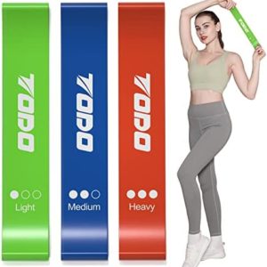 TODO Resistance Loop Exercise Bands Exercise Workout Bands for Women and Men, 3 Sets of Stretch Elastic Bands for Booty Legs