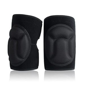 Audance Knee Pads for Women Men, Work, Professional Protective with Thick EVA Foam Padding, Comfortable Kneeling Cushion Floors Cleaning Scrubbing Construction Work(S), Black, Small