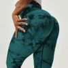 VOYJOY Tie Dye Seamless Leggings for Women High Waist Yoga Pants, Scrunch Butt Lifting Elastic Tights - Image 5