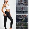 ANAFETTIE Yoga Pants with Pockets for Women High Waisted Compression Leggings Soft Tummy Control Workout Leggings - Image 5