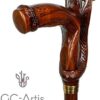 Wooden Walking Stick Cane for Men Women - Wood Carved Cobra Snake Stylish Gift for Old Elderly People - Image 4