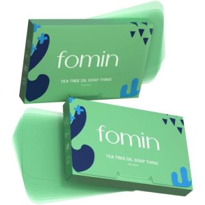 Fomin - (200 Sheets) Antibacterial Paper Soap Sheets for Hand Washing - Tea Tree Portable Travel Soap Sheets, Dissolvable Camping Mini Soap, Portable Soap Sheets