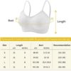 Omisy 4 Pieces V Neck Padded Bralette Cami Bra Wireless Tank Top Bra Sports Bra with Adjustable Straps - Image 3