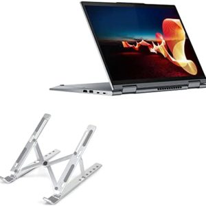 BoxWave Stand and Mount Compatible with Lenovo ThinkPad X1 Yoga (21CD) (Stand and Mount by BoxWave) - Compact QuickSwitch Laptop Stand, Portable, Multi Angle Viewing Stand - Metallic Silver