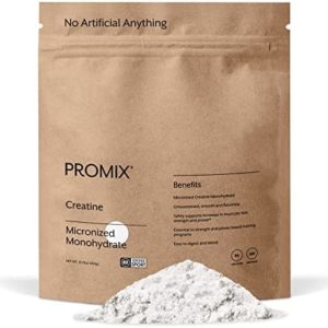 Promix Creatine Monohydrate Powder, Unflavored - 120 Servings, 5g of Micronized Creatine per Serving - Increase Muscle Gain, Strength & Power & Supports Recovery - Gluten-Free & NSF Certified