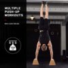 CekPo Fitness Wood Parallettes Set, Handle Stands Grips, 12 Inch Wooden Push Up Stand for L Sits, Calisthenics Planks, Handstand Pushups Fitness Muscle, Non-Slip Base Exercise Home Workout - Image 2
