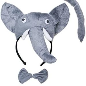 Kirei Sui Elephant 3D Headband Bowtie Tail 3pcs Costume