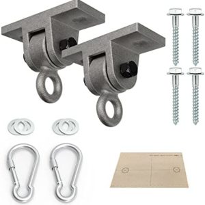 PACEARTH Heavy Duty Swing Hangers,4188 lb Capacity Swing Hanging Hooks,Rustproof Brackets for Swing Sets, Hammock, Wooden Playground Set, Porch, Set of 2