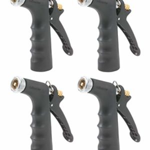 Gilmour 805932-1001 Comfort Grip Nozzle with Threaded Front 593 Black, 4 Pack