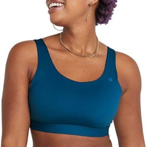 Champion Women's Racerback Sports Bra with Compression Fabric, Best Moisture-Wicking Athletic Sports Bra for Women