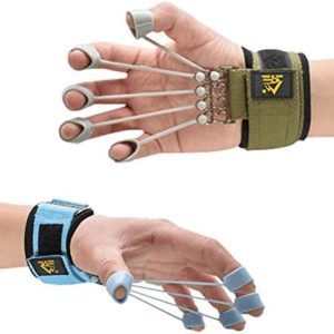 Finger Strengthener Exercise Trainer for Finger Resistance Stretching Rehabilitation Fitness 20Lb+40Lb Assist A great gift for the elderly
