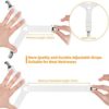 Sopito Bed Sheet Holder Straps, 4pcs Bed Sheet Fasteners Adjustable Triangle Elastic Suspender Mattress Corner Clips with Heavy Duty Grippers White - Image 2