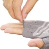 Luwint Women Fingerless Yoga Gloves Non Slip Padded - Barre Pilates Fitness Workout Training Wrist Exercise Accessories (Black, Medium) - Image 5