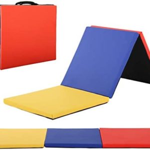 Gymnastics Mat Gym Mat Tumbling Mat 6'x2'x2” Lightweight Folding Gymnastic Tumbling Pad Gym Equipment Fitness Yoga Home Gym Exercise Mat
