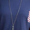 Daisy Ivory Real Flowers Transparent Glass Bottle 18k Gold Plated Chain Long Necklace - Image 6
