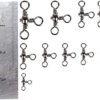 Dr.Fish 30 Pack Fishing 3 Way Swivels, 35-175LB, Three Way Fishing Swivels Barrel Swivels Fishing Tackle Catfish Rig Swivels Surf Fishing Rig - Image 7
