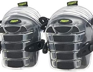 AWP Gel Stabilizer Flooring, Roofing, Decking Knee Pads | All-Day Comfort Bonded Gel/Foam Padding Work Knee Pads | One Size