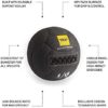 TRX Training 10-Inch Dupont Kevlar Medicine Ball, Fitness Training Gear for at-Home Gym Equipment, Heavy-Duty Slam Ball (6–16 Pounds) - Image 2