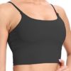 HHUQ Women’s Longline Sports Bra Wirefree Padded Medium Support Yoga Bras for Running Workout Tank Tops - Image 4