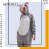 Snug Fit Unisex Adult Onesie Pajamas, Flannel Cosplay Animal One Piece Halloween Costume Sleepwear Homewear - Image 3