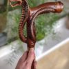 Wooden Walking Stick Cane for Men Women - Wood Carved Cobra Snake Stylish Gift for Old Elderly People - Image 8