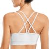 Women's Cross Back Sport Bras,Padded Strappy Criss Cross Cropped Bras for Yoga Workout Fitness S-2XL - Image 2