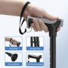 Walking Cane for Women,Lightweight and Adjustable Foldable Walking Cane for Seniors & Adults,Portable Hand Walking and Mobility Daily Living Aid for Men & Women Thanksgiving Gifts - Image 3