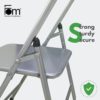 Samadhaan Iyengar Backless Yoga Chair - Prop for Flexibility and Strength Training. Portable Folding Yoga Chair with MS Frame and Non-Slip Feet Covers | 100kg Capacity - Image 4
