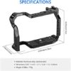 NEEWER Camera Cage Compatible with Canon EOS R5 R6 R5 C SmallRig, Aluminum Alloy DSLR Rig Stabilizer with 1/4"&3/8" Threads, Cold Shoe, and NATO Rail for Vlogging, Filmmaking, Video Recording (VS101) - Image 9
