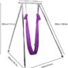 ZYHHDP Aerial Yoga Stand Frame Yoga Body Swing Inversion Stand with Belt Steel Swing Stand for Indoor Outdoor - Image 9