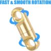 OROOTL Fishing Swivels Saltwater Heavy Swivels High Strength Fishing Bearing Swivel Copper Fishing Swivel Connectors Brass Barrel Swivels Wind on Swivels for Sea Ocean Fishing - Image 2