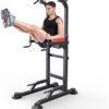 Power Tower Dip Station Workout Pull up for Home Gym Adjustable Height Strength Training Fitness Equipment - Image 7