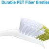 Scrub Brush for Dish Kitchen Sink Pot Pan with Stiff Bristles, Yellow-Green, 3pcs - Image 2