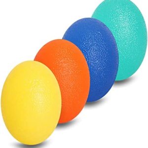 PAINISTIC ALMAH Grip Strength Trainer(4 Pack),Stress Balls for Adults and Kids, Wrist Rehab Therapy Hand Exerciser Strengthener Ball Squishy to Training Finger and Wrist., 4 Count (Pack of 1)