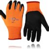 Golden Scute Winter Work GLoves, Fleece Lined Waterproof Thermal Freezer Gloves Cold Weather - Image 7