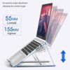 BoxWave Stand and Mount for Lenovo ThinkPad P40 Yoga (Stand and Mount by BoxWave) - Compact QuickSwitch Laptop Stand, Portable, Multi Angle Viewing Stand for Lenovo ThinkPad P40 Yoga - Metallic Silver - Image 5
