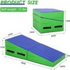 Gymnastics Mat 48”X24”X14” Incline Tumbling Mats Folding Cheese Mat for Gymnastics W/Non-Slip Surface & Handles for Kid Adults Training Exercise For Home - Image 8