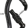 XINDA 22KN Auto Locking Carabiner Clip - Twist Lock Climbing Carabiner CE UIAA Certified, Heavy Duty Carabiners for Climbing,Rappelling,Hammock,Hiking,Camping - Image 6