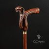 Wooden Walking Stick Cane for Men Women - Wood Carved Cobra Snake Stylish Gift for Old Elderly People - Image 6