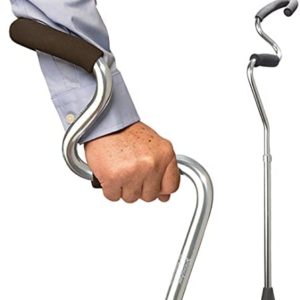StrongArm Comfort Cane + Lightweight Adjustable Walking Cane + Stabilizes Wrist & Provides Extra Support & Stability + Canes for Men & Women + Ergonomic Hand & Forearm Grip