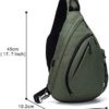 TurnWay Water-Proof Sling bag/Crossbody Backpack/Shoulder Bag with USB Charging Port for Travel, Hiking, Cycling, Camping - Image 3