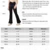 Girl's Leggings Cross High Waisted Flare Pants Yoga Bootcut Pants Solid Color Full Length Bell Bottoms - Image 3