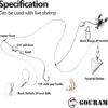 Gourami 6/12PCS Saltwater Pompano Rigs for Surf Fishing,Double Drops Pompano Rig with Floats,Florida Offshore Surf Fishing - Image 5