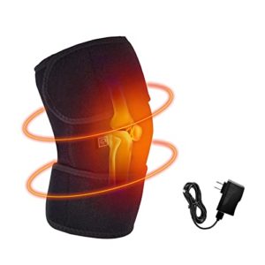 Knee Heating Pad,Knee Braces with 3 Adjustable Heat-settings,Knee Braces for Knee Pain,Arthritis,Joints Pain Relief for Men Women(No Battery)